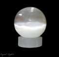 Selenite Sphere Lamp and Stand