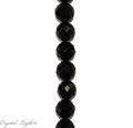 Black Agate Faceted 14mm Beads