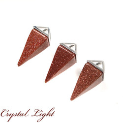 Pyramid Pendants: Goldstone Pyramid Pendant