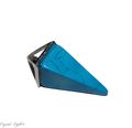 Blue Howlite Pyramid Pendant