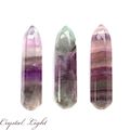 Fluorite Faceted Wand Small
