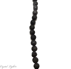 4,6 & 7mm Bead: Lava 6mm Round Beads