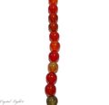 Mixed Orange Agate 10mm Round Beads
