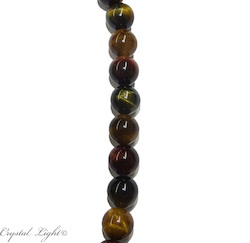 12-14mm Bead: Mixed Tigers Eye 12mm Round Beads
