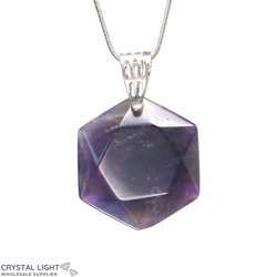 Hexagon Pendants: Amethyst Hexagon Pendant