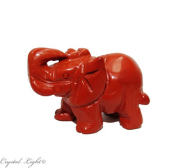 Animals: Red Jasper Elephant Small