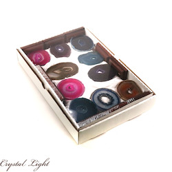 Display Pieces on Stand: Agate Slice on Stand Box Set