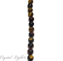 8mm Bead: Mixed Tigers Eye 8mm Round Beads