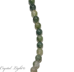 8mm Bead: Moss Agate 8mm Round Beads