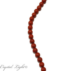 4,6 & 7mm Bead: Red Jasper 6mm Round Beads