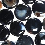 Black Agate with Stripe Flatstone