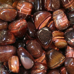 Tumbles by Weight: Red Tiger Eye Tumble