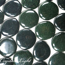 Flatstones by Quantity: Green Goldstone Flatstone