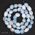 Aquamarine Tumble Beads