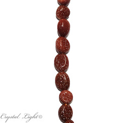 Tumble Beads: Goldstone Tumble Beads