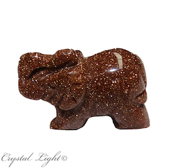 Animals: Goldstone Elephant Small