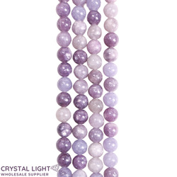 8mm Bead: Lepidolite Beads 8mm