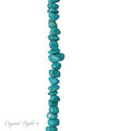 Light Blue Howlite Chip Beads
