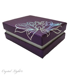 Gift Boxes & Pouches: Purple/Silver Lotus Gift Box