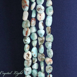 Tumble Beads: Larimar Tumble Bead