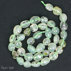 Tumble Beads: Prehnite Tumble Bead