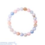 Morganite&nbsp;&&nbsp;Aquamarine Bracelet 8mm