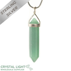 Terminated Pendant: Green Aventurine DT Pendant