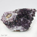 Amethyst Piece with Stalactite Flowers