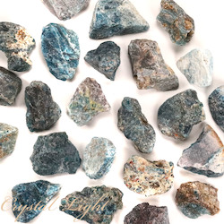 Rough by Weight: Blue Apatite Rough/ 250g