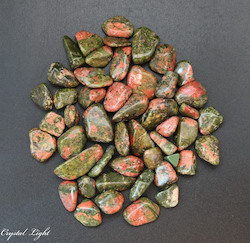 Tumbles by Weight: Unakite tumble 10-25mm
