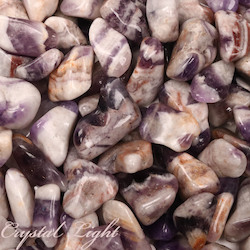 Tumbles by Weight: Chevron Amethyst Tumble 20-30mm