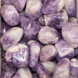 Tumbles by Weight: Chevron Amethyst Tumble 40-50mm/250g