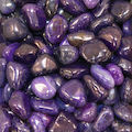 Purple Dyed Agate tumble 20-30mm