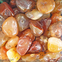 Tumbles by Weight: Carnelian Tumble
