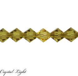 Swarovski 5328-6MM: Swarovski Crystal Lime (385) 5328 - 6mm x20