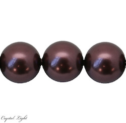 Swarovski Pearls: Burgundy Pearl - 10mm