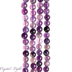 8mm Bead: Purple Fluorite 8mm Beads