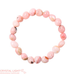Tumble Bead Bracelets: Pink Opal Tumble Bracelet