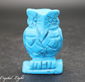 Blue Howlite Owl - Small