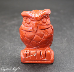 Animals: Red Jasper Owl Small