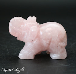 Animals: Rose Quartz Elephant - Small