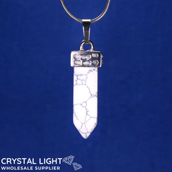 Terminated Pendant: Synthetic Howlite Short Pendant