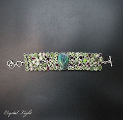 Sterling Silver Bracelets: Ammolite Bracelet