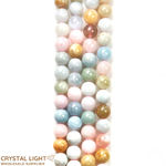 Morganite and Aquamarine Beads 8mm