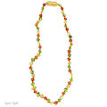 Tri-Colour Amber Teething Necklace