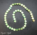 Green Iridescent Shell Coin Beads