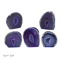Agate Geodes: Purple Agate Cut Base Small /1kg
