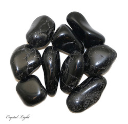 Tumbles by Weight: Black Tourmaline Tumble 30-40mm/250g
