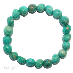 Tumble Bead Bracelets: Green Amazonite Tumble Bracelet