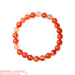Orange Agate Bracelet 8mm